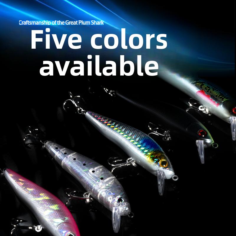 Floating Minnow Suspended Lure Long-Distance Casting Specialized Bass Fishing Surface-Level Slow-Sinking Stainless Steel
