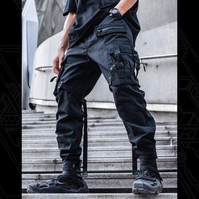 CR Herren Neue Hose Funktionelle Arbeitskleidung Mehrere Taschen INS Trendy Brand Fallschirmjägerhose Dunkle Leggings Lange Hose Für Herren