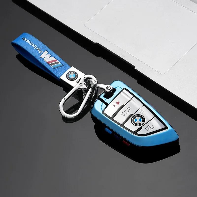 Hot 2025 Zinc Alloy New TPU Car Key Case Cover Shell Keychain For For BMW F20 G20 G30 X1 X3 X4 X5 G05 X6 X7 G11 F15 F16 G01 G02