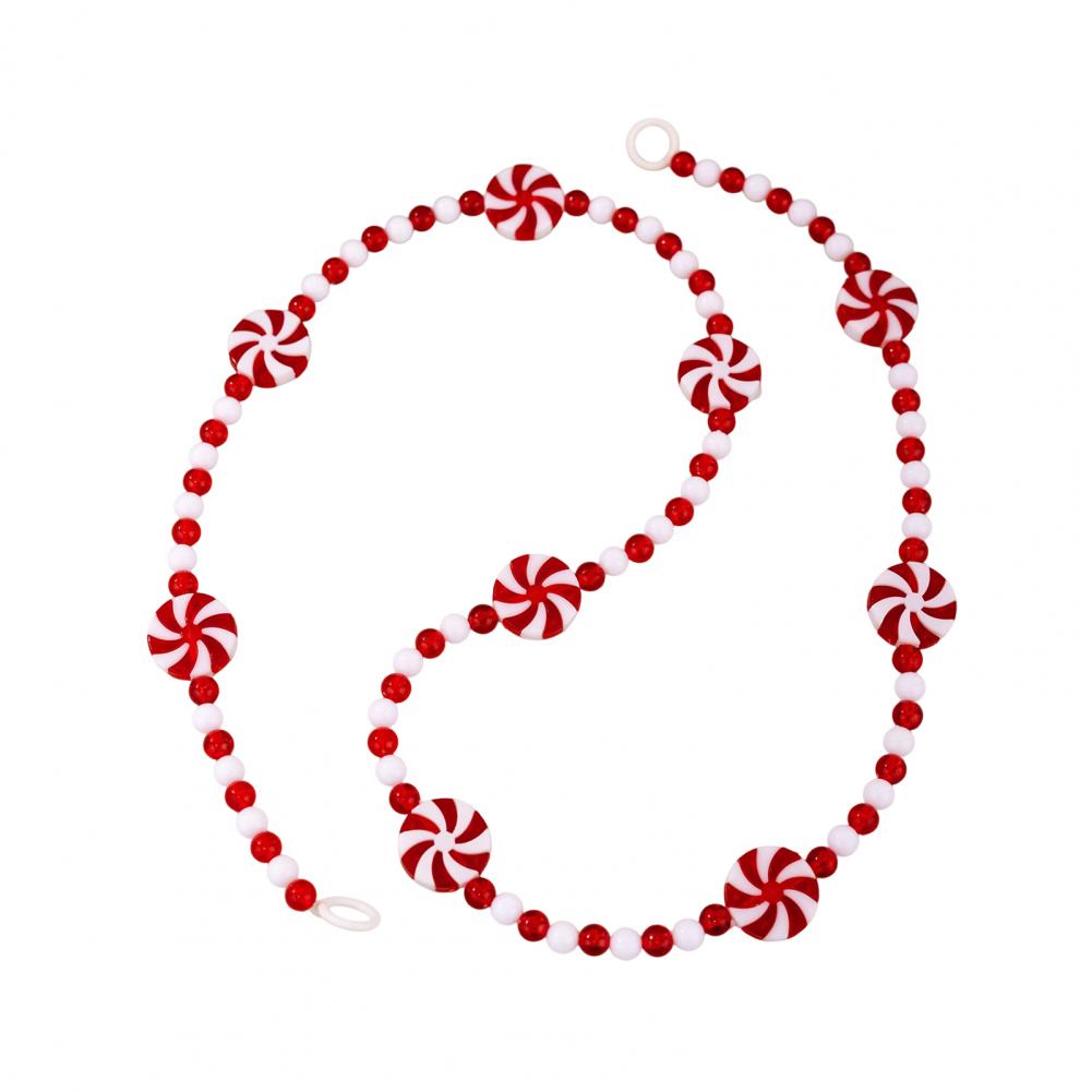 Christmas Candy String Garland Colorful Beaded Tassel Decoration Festive Christmas Candy Garland for Xmas Tree for Wreath