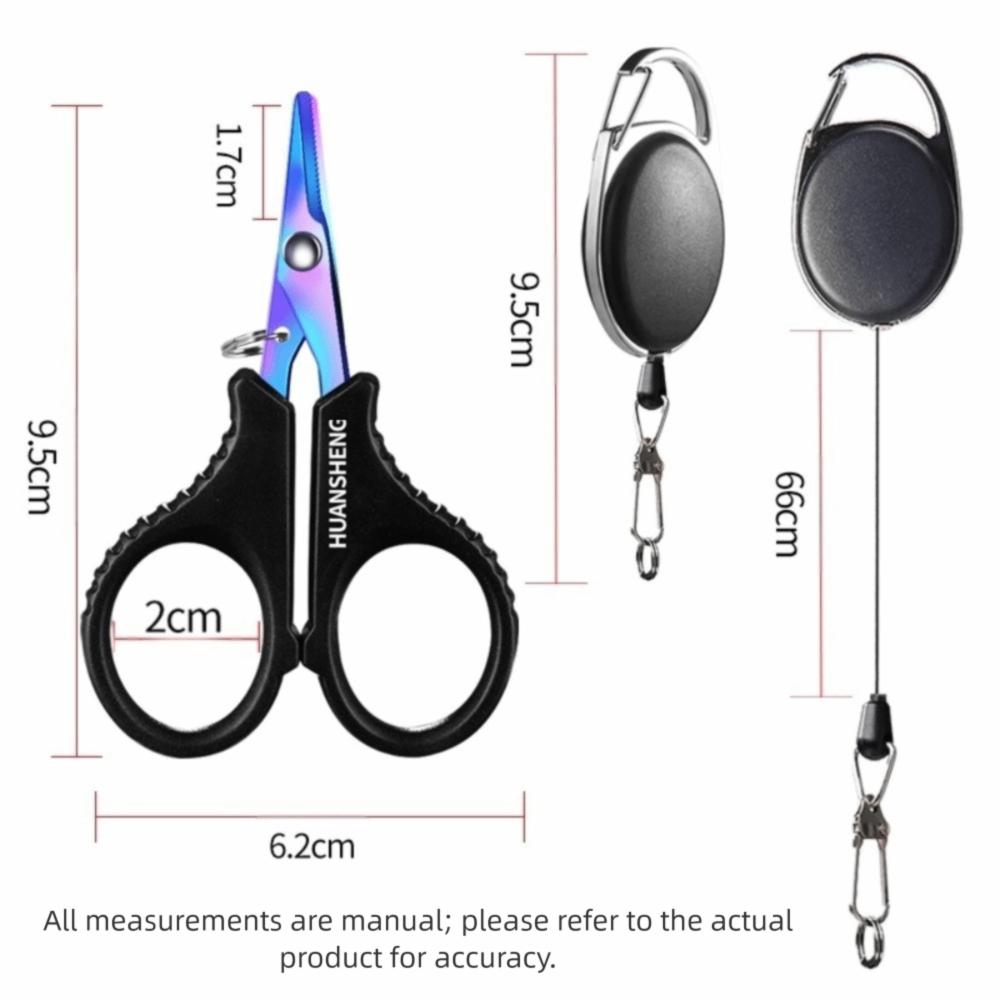 A Set Tools Stainless Steel Fishing Scissor Multi-purpose Durable Line Cutter Heavy-duty Carp Fishing Accessories Fishing Tackle