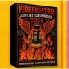 Firefighter Advent Calendar 2025, 24 Days Christmas Countdown Calendar With 2D Flat Acrylic Firefighter Themed Decorations,Gift For Firefighter