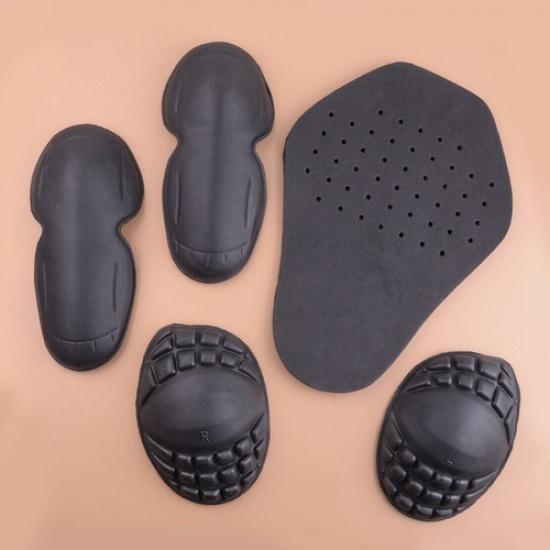 Motorcycle Jacket Lining Protectors Pads Shoulder Elbow Back Armor Guard 5pcs