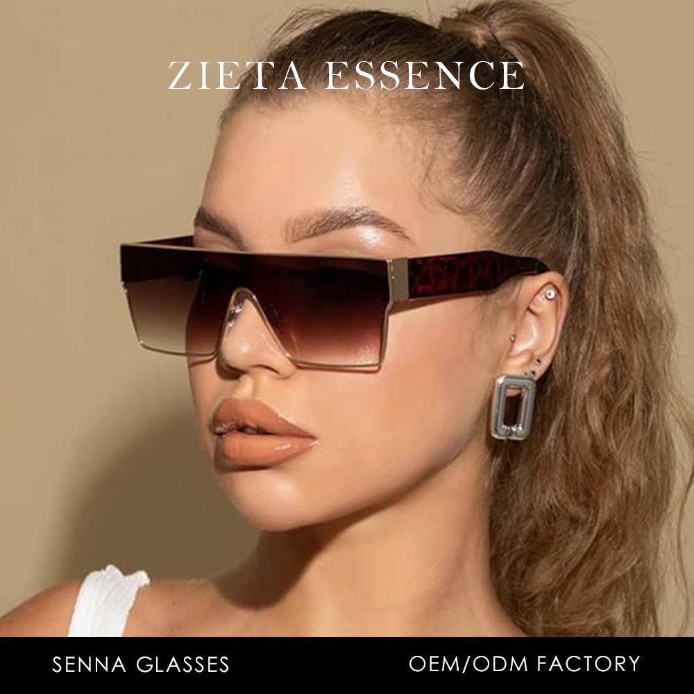 Fashion Square Men'S And Women'S Driving Sunscreen Sunglasses Integrated Sunglasses Classic Trendy Sunglasses Retro
