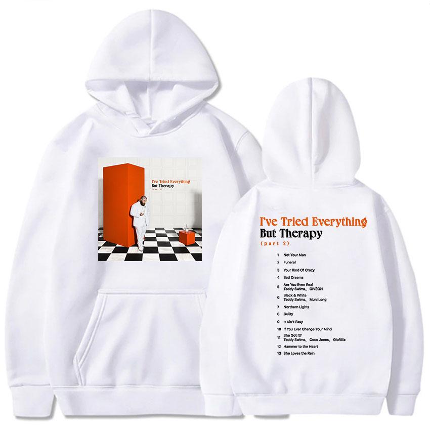 I've Tried Everything But Therapy Party 2 Album Hoodies TeddySwims Famous Singer Printing Sweatshirts Women Clothes