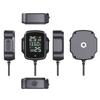 Motorcycle TPMS with QC 3.0 USB Output Motorbike Tire Pressure Monitoring System LCD Display Temperature Monitoring Alarm System