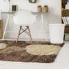 Living Room Rug with Long Pile Pebble Patterns Chocolate 120x170
