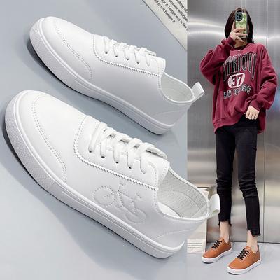 2024 Sneakers Women Casual Shoes New Spring Embroidered Platform Shoes White Breathable Lace-Up Sneakers Flat Shoes Plus Size 43