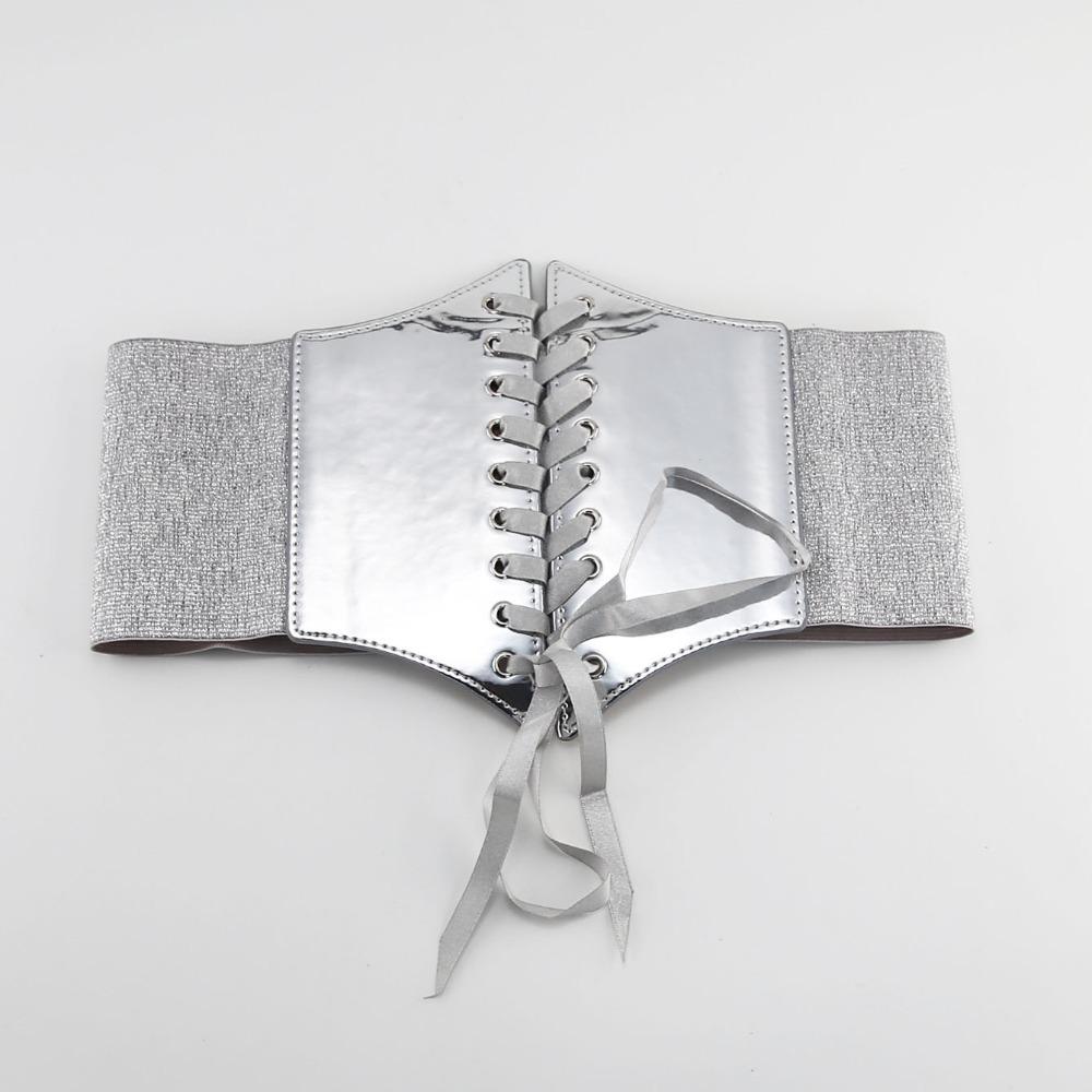 Dress Girdle Female Waistband High Waist Wide Waist Belt Luxury Gold Cummerbunds  Corset