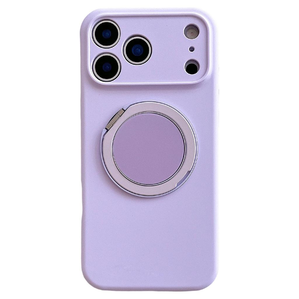 For iPhone 17 Pro Case 360 Rotating Kickstand Precision Cutout Liquid Silicone Phone Cover