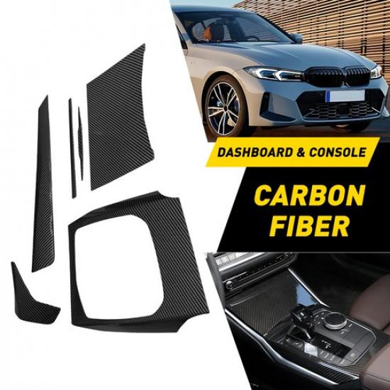 5 Front Center Dashboard Console Inner Trim Carbon Fiber Fit BMW 4Series G22 G26