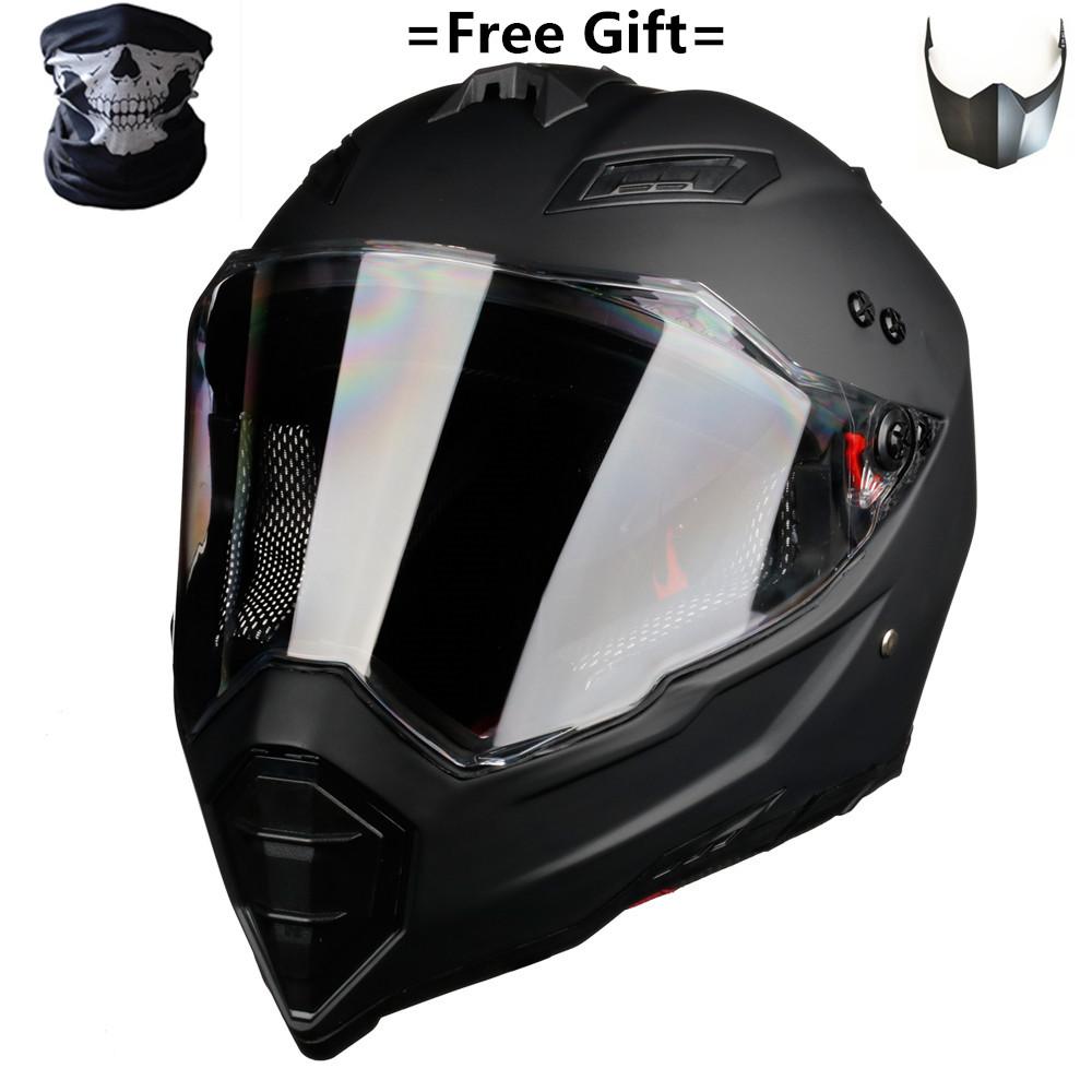 Professional Motocross Helmets, Off Road, Matte Black Dot, DOT CE