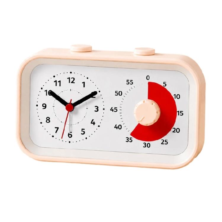 Visual Homework Clock for Kids and Students, Desk Alarm Clock for Reading Practice, Quiet Work and Routine Use