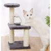 Drabinka dla kotów w domu Nowoczesna wieża dla kota z sizalowymi słupkami do drapania Mieszkanie dla kota z pluszową grzędą Drabinka do wspinaczki i zwisająca piłka Meble dla kotów