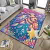 Underwater Two Sea Turtles Office Rug Chair Mat, Entryway Carpet, Suitable for Front Door, Bedroom, Living Room, Desk, Holiday Gift