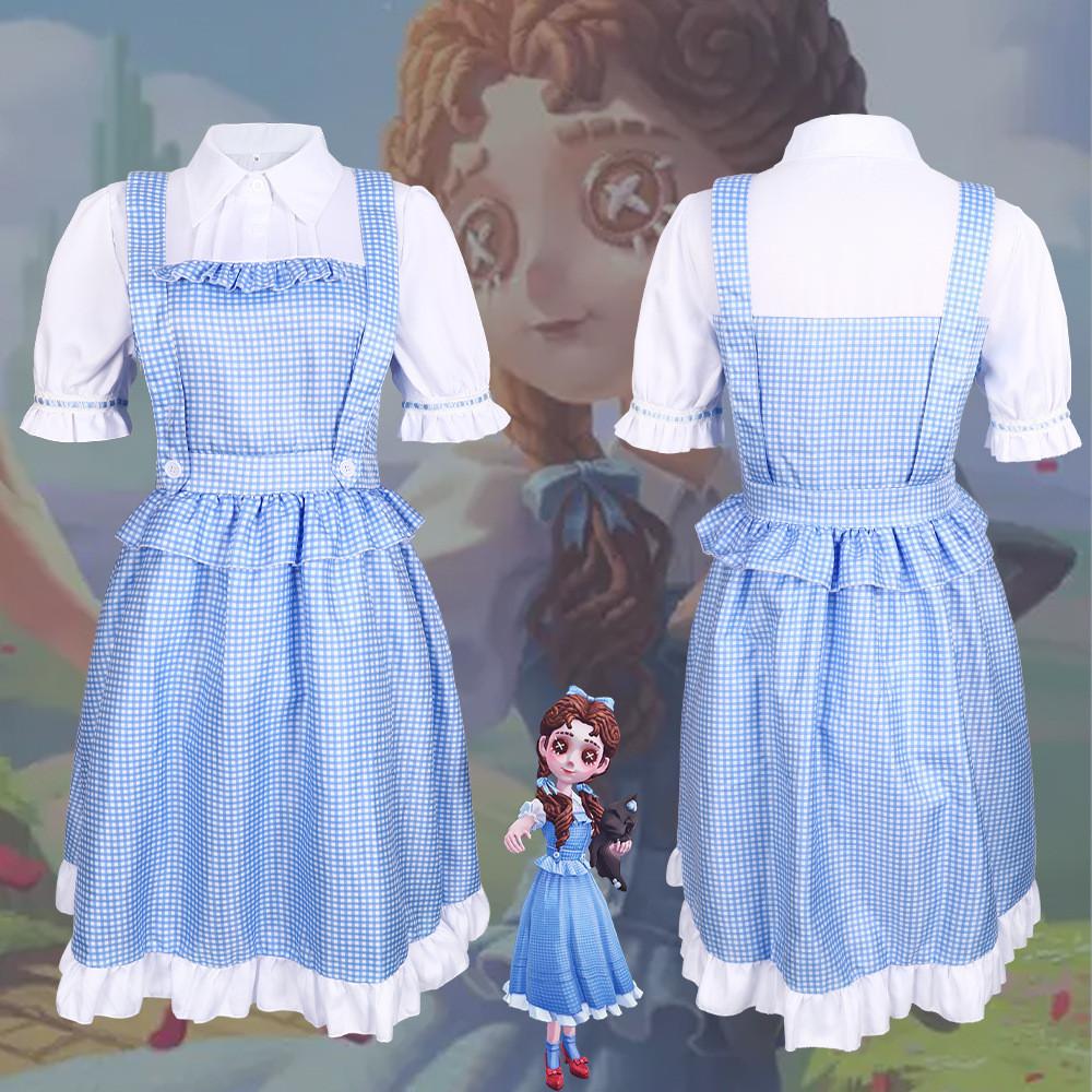 V Identity Dorothy Anime Cosplay Costume Lolita Polyester Dress For Girls Gift