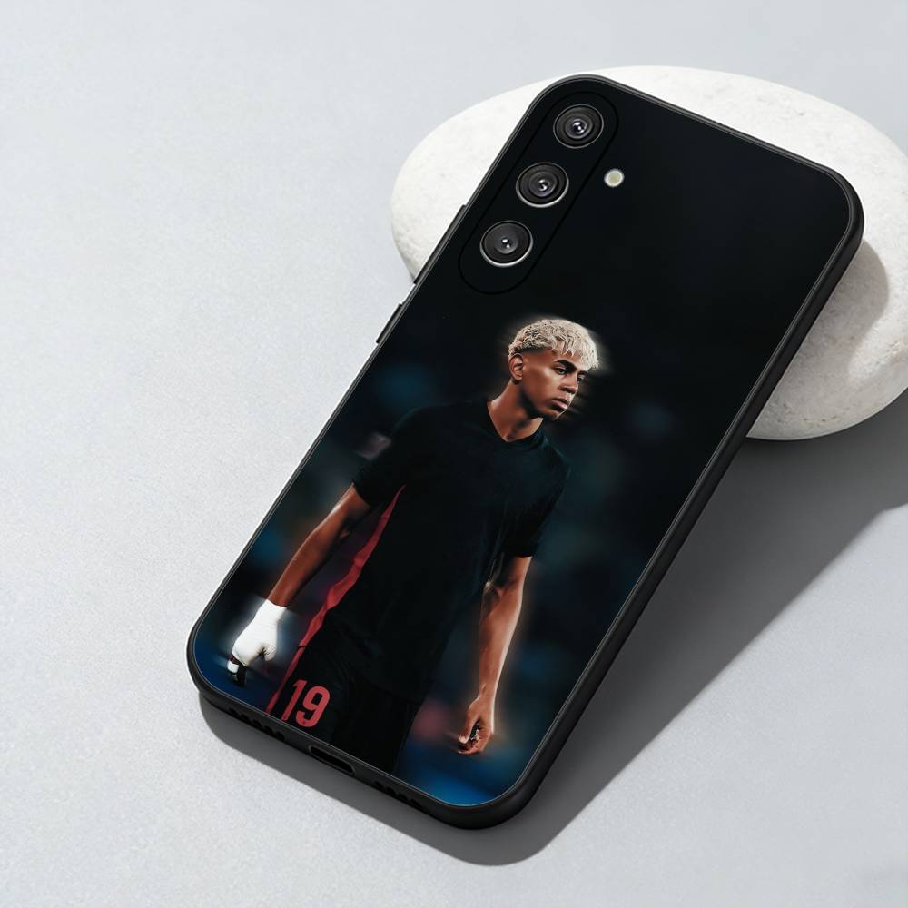 

LY19 L-Lamine Футбольный Игрок Ямал Чехол для Телефона Для Samsung Galaxy A73,A72,A71,A70,A52,A51 Другие Мягкий Черный Чехол Samsung a71 4g