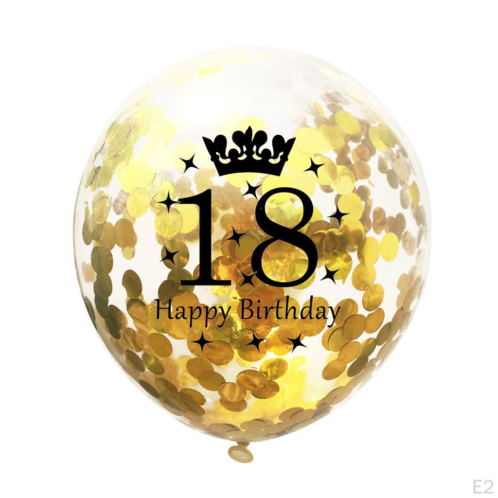 15pcs Set Happy Birthday Latex Balloon Decor