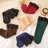 1/5pairs Winter Warm Solid Women Socks Thicken Thermal Socks Wool Cashmere Black Skin Seamless Snow Sock Velvet Unisex Socks