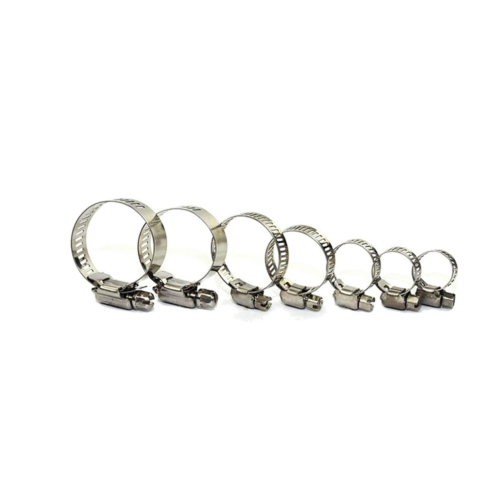 60pcs/set Hose Clamp Stainless Steel Adjustable 6-38mm Range Gear Hose Clamp