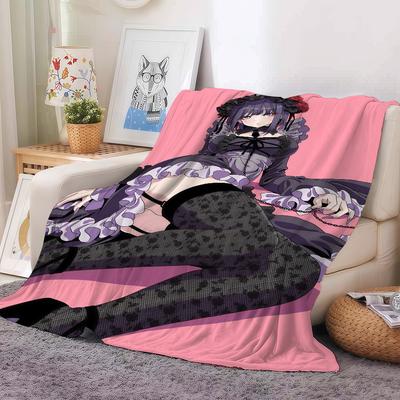 Anime My Dress Up Darling Blanket For Sofa Office Bed Plane Travel Sleep Read Relax Camping Soft And Warm