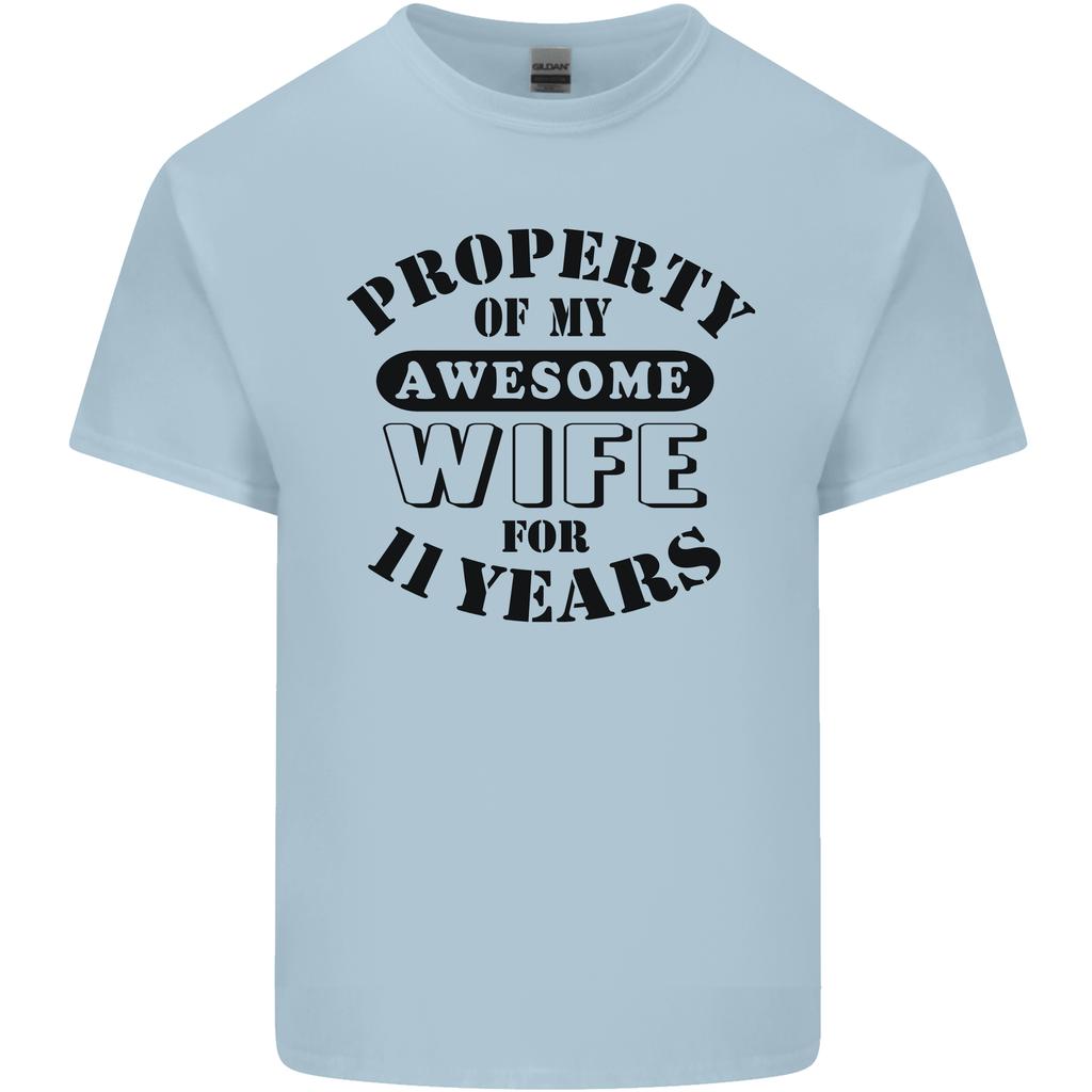 11th Wedding Anniversary 11 Year Funny Wife Unisexs Light Cotton TShirt