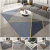 Minimalist Modern Flannel Area Rug Soft Living Room Carpet Modern Neutral Tone Floor Mat for Sofa Bedroom Home Decor Fashion