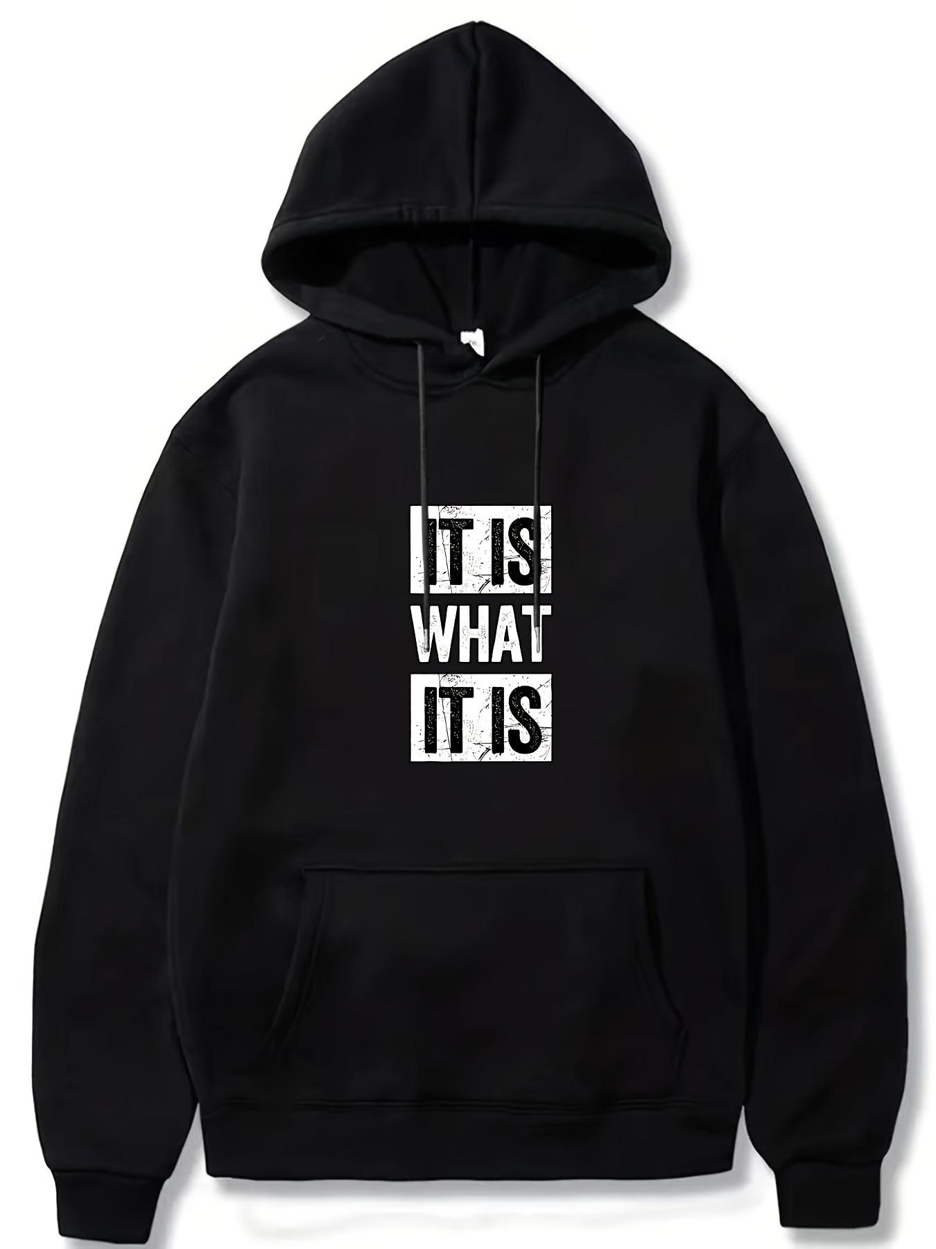 

Men s Polyester Machine Washable Long Sleeve Pullover Sweatshirt with Kangaroo Pocket Perfect for Fall Winter 3XL