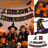Hexenhut Halloween-Wimpelkette für Partydekorationen