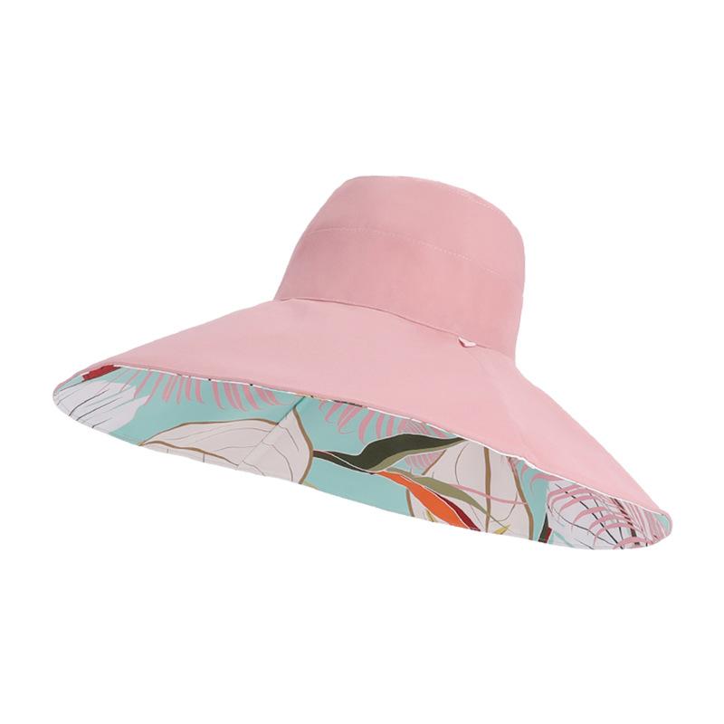 

Летняя шляпа от солнца с широкими полями, детская двусторонняя панама, модная универсальная шляпа от солнца для большого обхвата головы