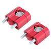1 Pair of 22mm 28mm Bar Clamps Handlebar Risers for Motorcycle Refit Accessories Red