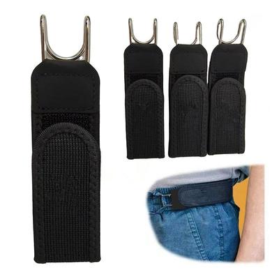 Buckleless Belt Hook Adjustable Metal Hook Elastic Belt Unisex Buckle-Free Invisible Waist Belt Closure For Outdoor Work