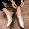 Business-Schuhe für Herren, Slip-On-Loafer im britischen Stil, lässige formelle Lederschuhe, Herrenschuhe, Yuppie-Brogue-Schuhe, männlich