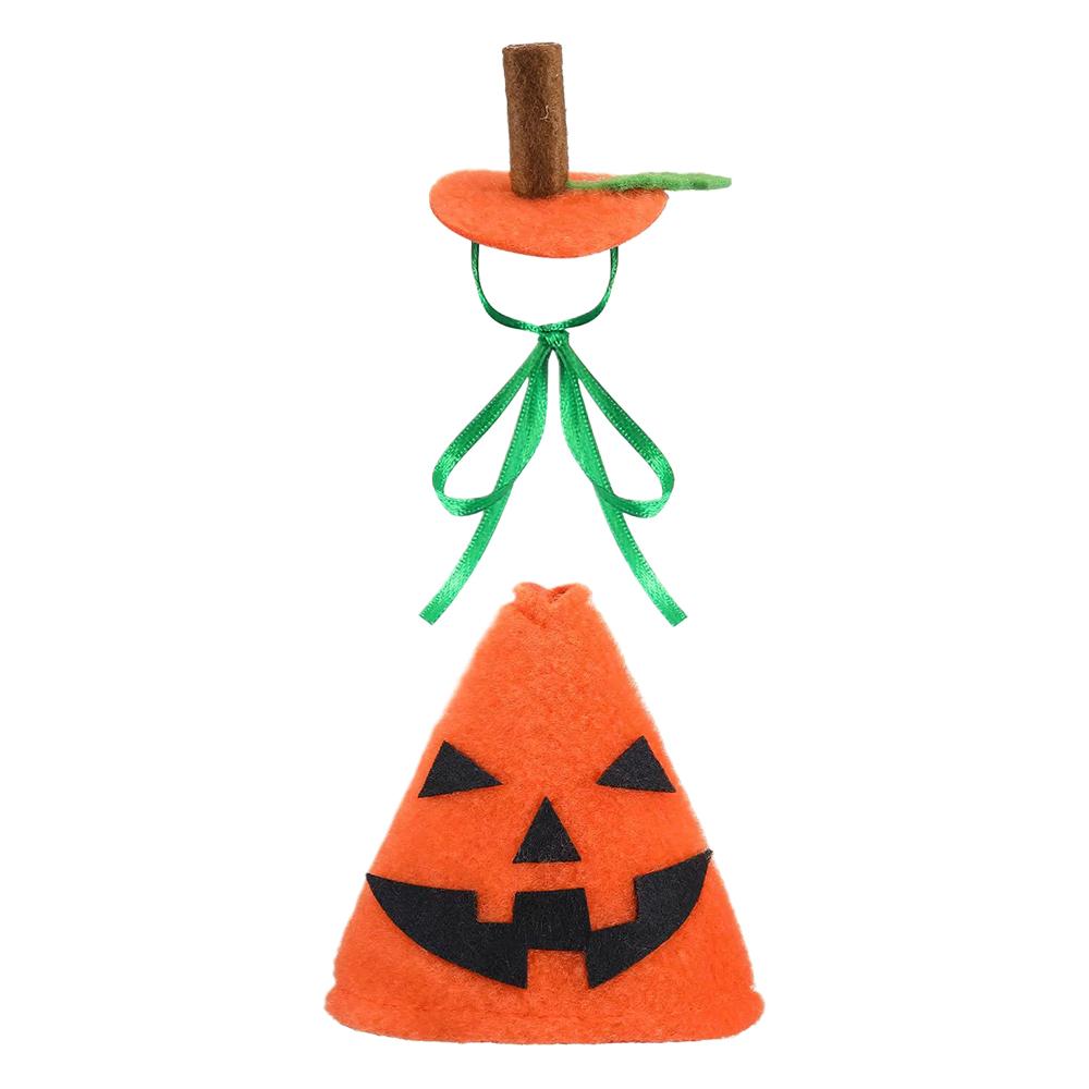 

Halloween Goose Outfit Lawn Porch Clothes Costume Outdoor Pumpkin Goose Costume Set with Hat Hoodie for 7 Inch Desk Statue