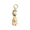 Christmas Labubu Kawaii Particles Keychain Bag Cell Phone Charm Key Chain Christmas Gift Cute Plush Charm
