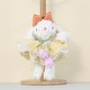 Cute Bunny Plush Keychain With Tulip Bow For Bag Decoration And Gift For Kids