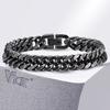 Vnox Pulseras de Cadena Cubana Gruesas Pesadas de Acero Inoxidable para Hombres Niños, Joyería de Pulsera con Eslabones Miami Curb de Metal Antiguo Oxidado