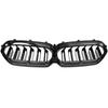 BMW 5 G30 G31 LCI 2020- Headlight Grille (kidney) BLACK GLOSSY DOUBLE BAR