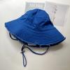 Fashion Fisherman Hats Foldable Bob Bucket Hat with Big Brim Sunscreen with Adjust Chin Rope Caps Beach Fishing Gorras Hat Women