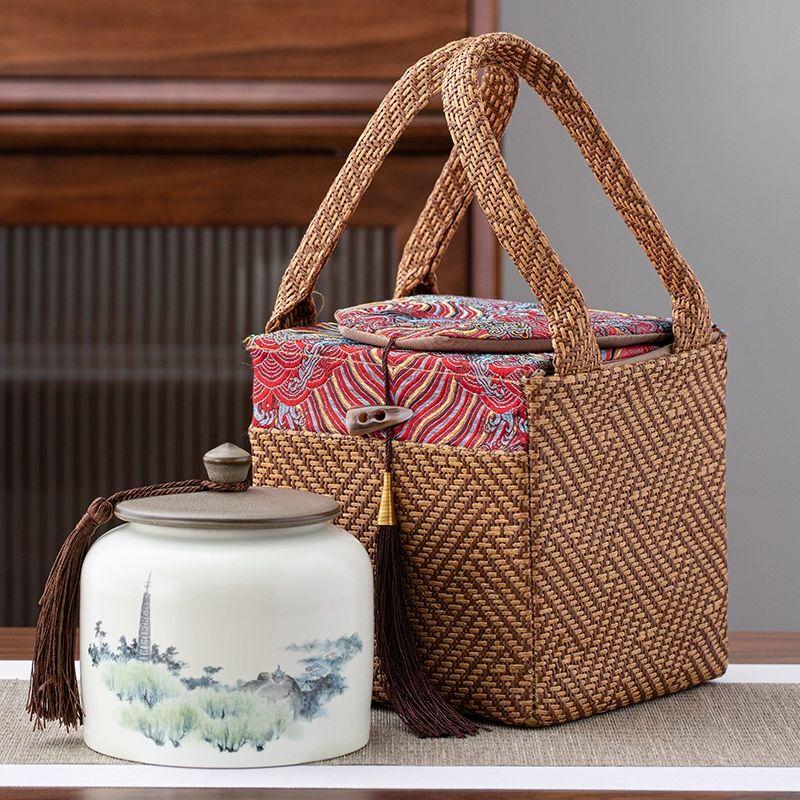 Ni erxin Ceramic Tea Storage Jar Gift Set