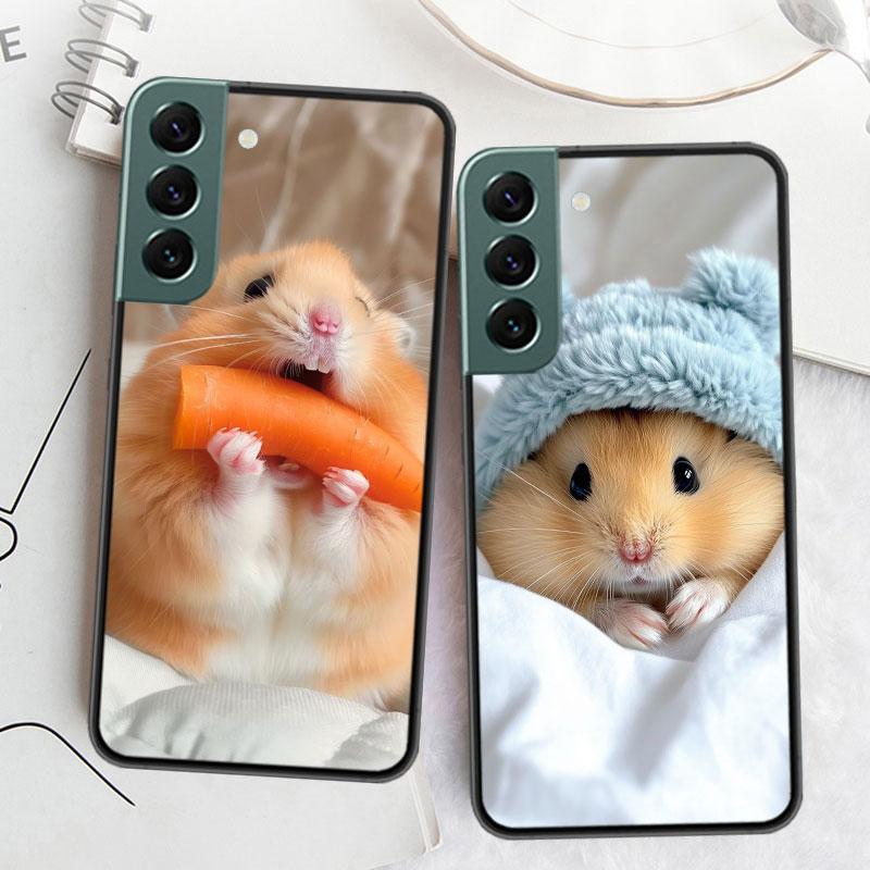 Hamsters With Hats Have Ears Phone Case For Samsung Galaxy S22 S25 Ultra S21 S10 Plus S26 Edge S20 S23 S24 FE Cover Silicone