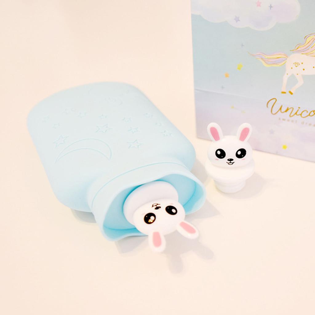 Hot Water Bag Silicone Safe Cute Design Microwave Hting Portable Hot Water Bottle