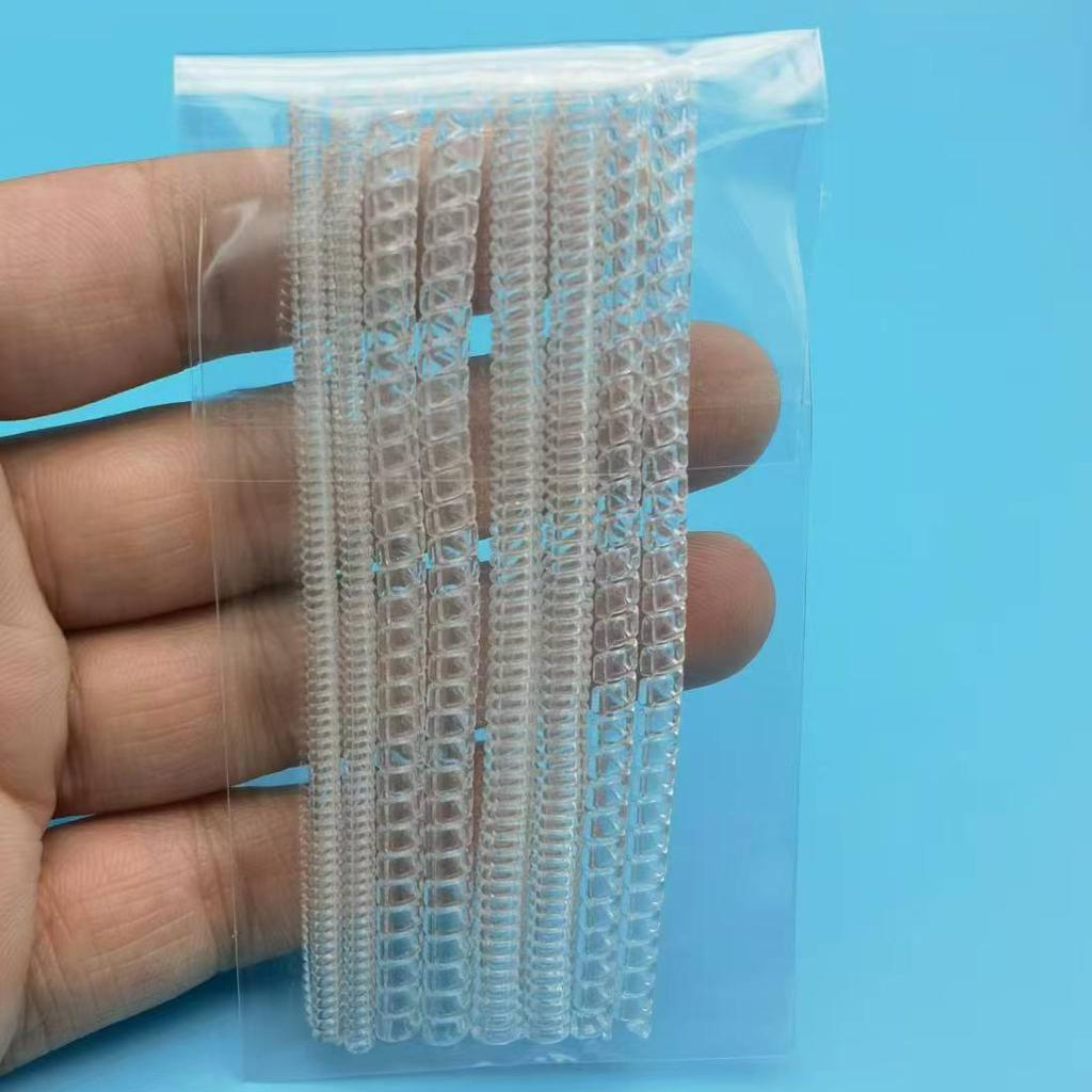 8 Stück Unsichtbarer Ringgrößenversteller, Elastisches Federseil & Gummipad für lockere Ringe, Harzbefestigungselement, Universelle Passform