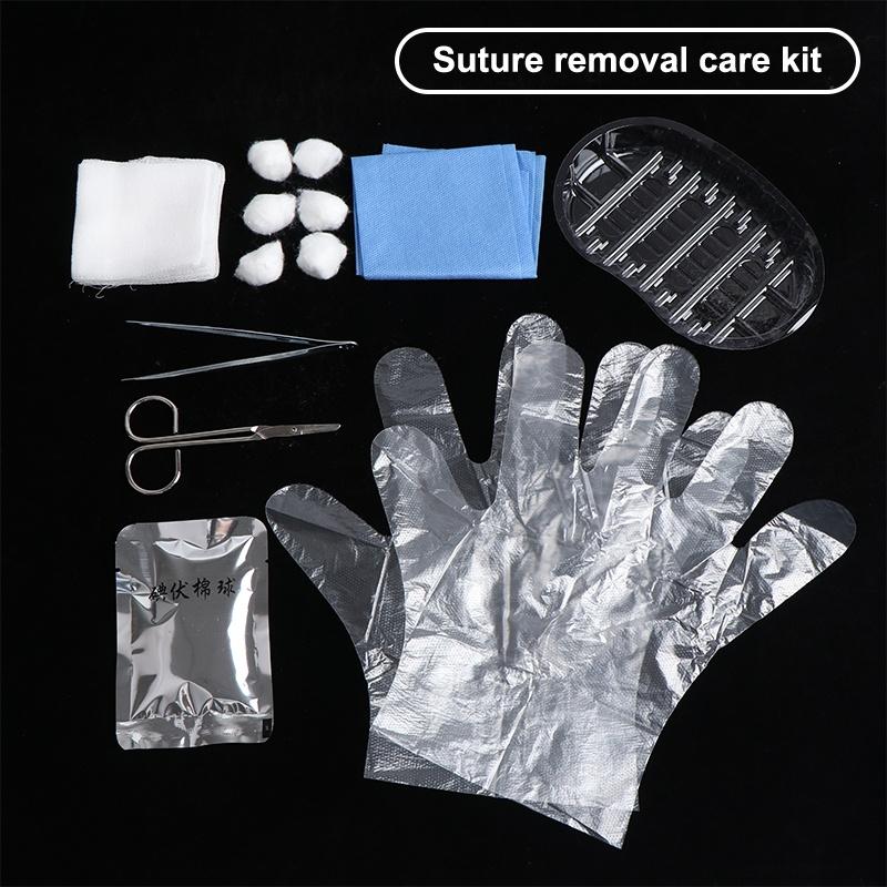 1 Set Debridement Suturing Disinfection Wound Care Tool Kits New Sterile Disposable Dressing Replacement Tool Kit