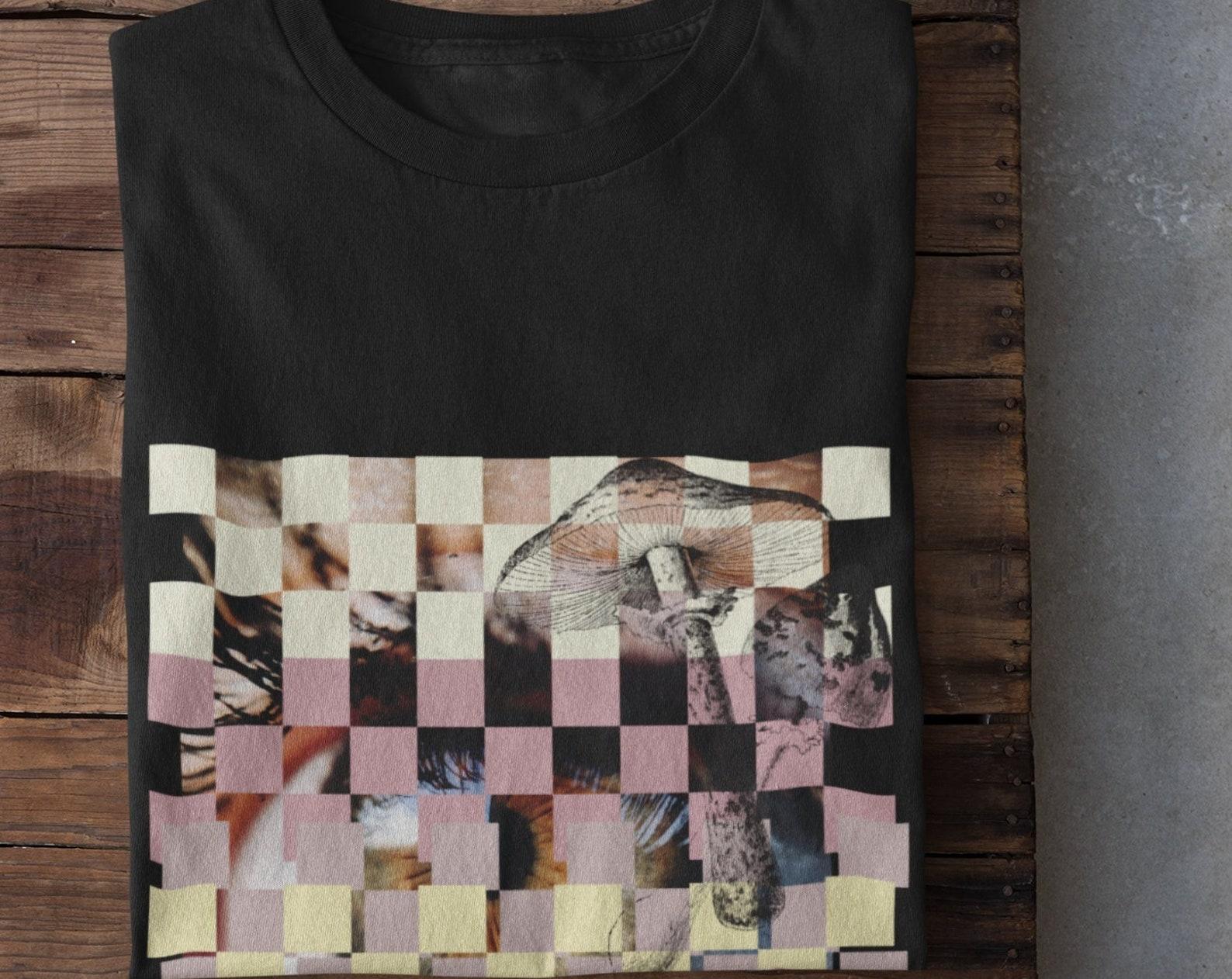 Pastel Goth Clothing,Cyberpunk Mushroom Shirt,Alt Clothing,Vaporwave Shirt,Retro shirt,Vaporwave Art,Retro Anime Shirt,Aesthetic Shirt 2XL