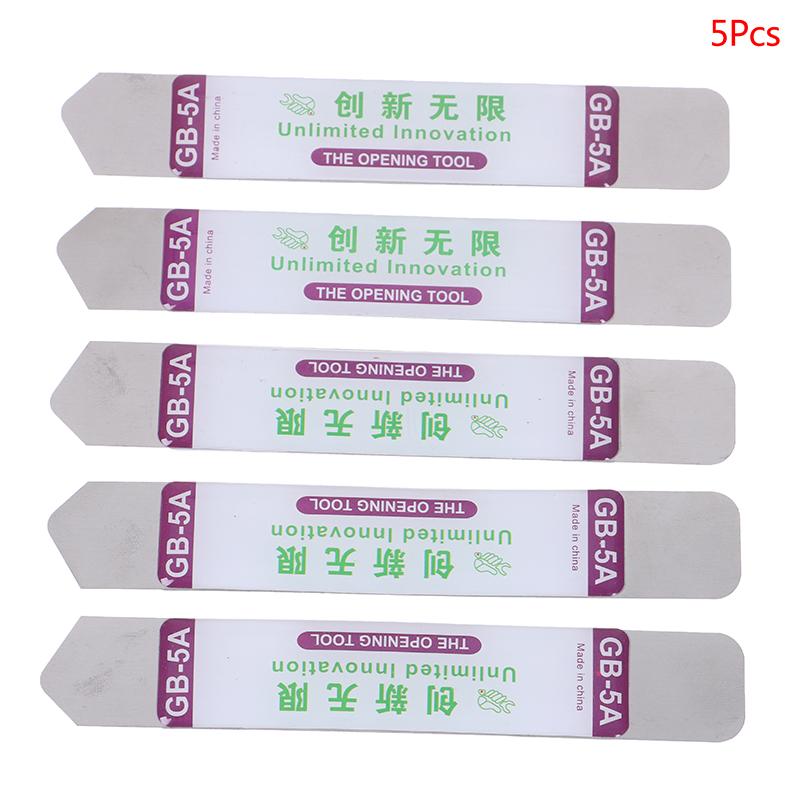 2/5Pcs Metal Flat Spudger Soft Blade Pry Bar Open Repair Tool Kit Phone Repair