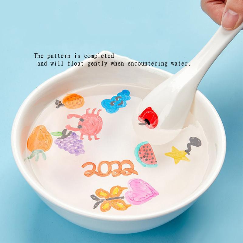 Magical Montessori Water Floating Student Painting Brush Whiteboard Markers Pen Suspension Kids Educational Painting Pen Toys