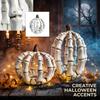 Resin Pumpkin Hand Figurine Halloween Decoration for Tabletop Holiday Party Decor