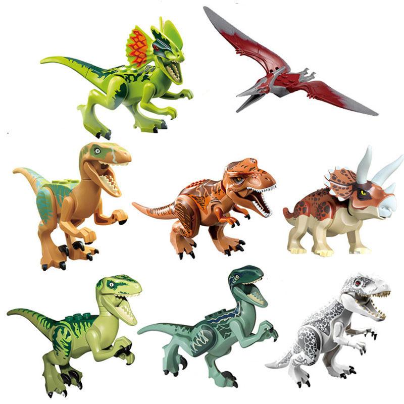 Lumea Dinozaurilor Jurasici Raptor Brutal T-Rex Triceratops Indominus Rex Model Blocuri de Construcție Dino Velociraptor Figurină Cărămizi Jucării