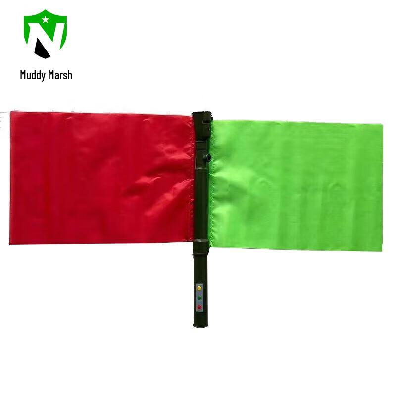 Multi-functional 3-Color Signal Flag with Flashlight & Horn